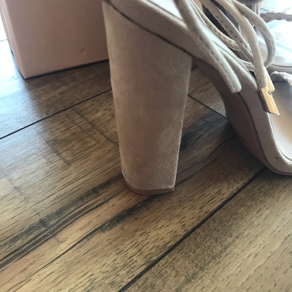 Lace Up Chunky Heels - Picture 4 of 7